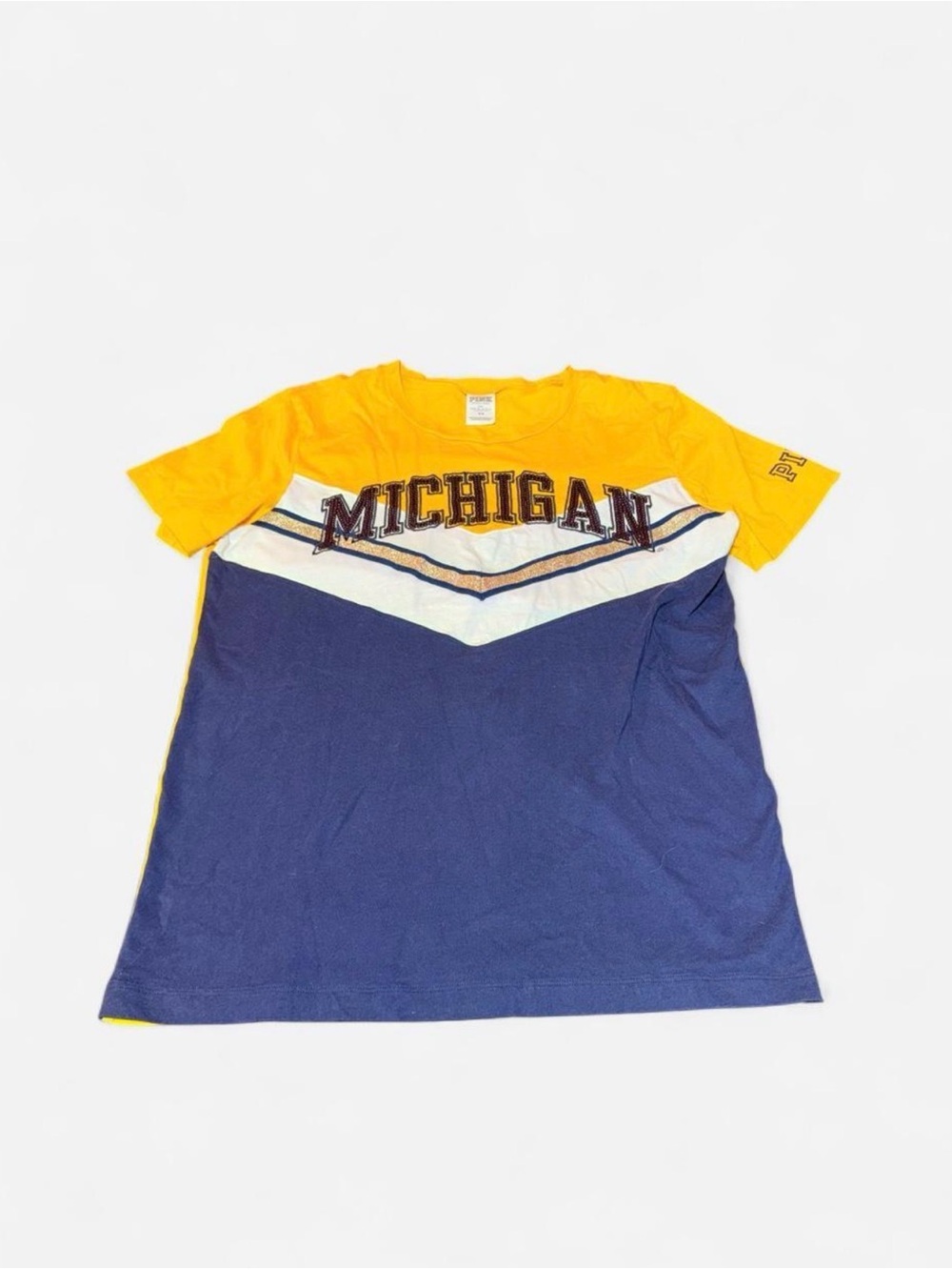 Victoria’s Secret PINK Michigan Wolverines Tee – Medium